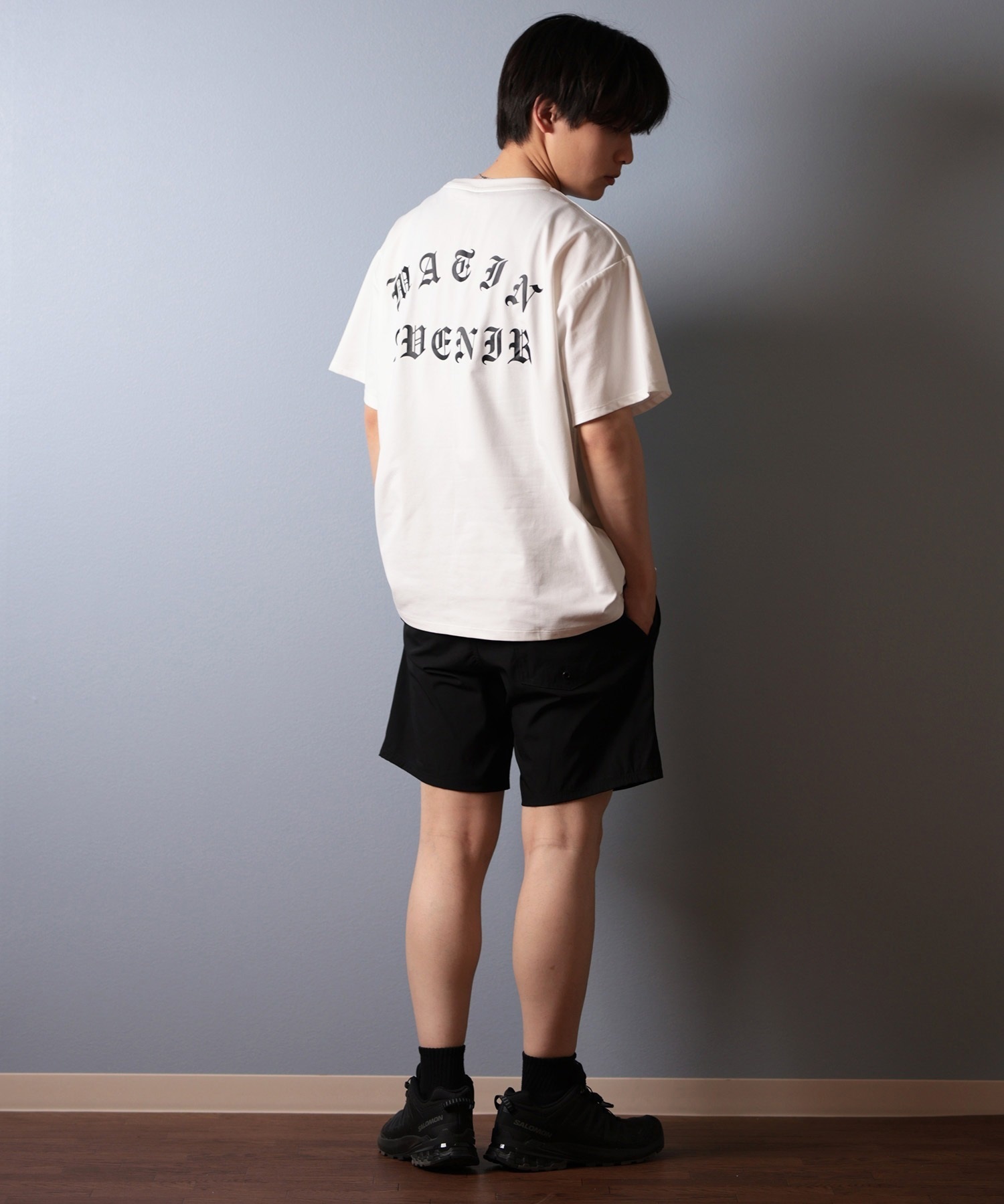 MATIN AVENIR マタンアヴニール 水着 ラッシュガード 半袖 Tシャツ メンズ 水陸両用 MA250005 ムラサキスポーツ限定(BK-M)