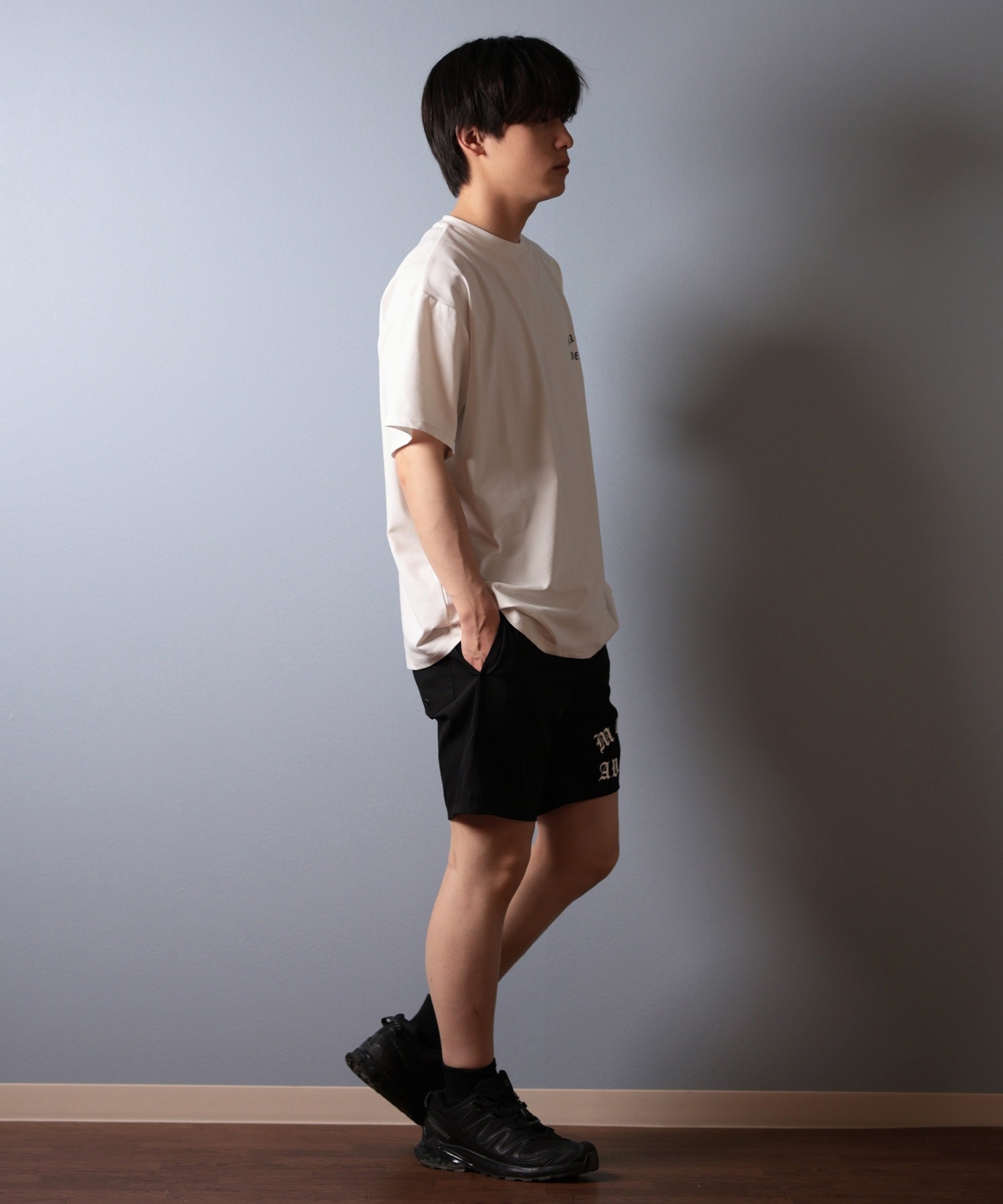 MATIN AVENIR マタンアヴニール 水着 ラッシュガード 半袖 Tシャツ メンズ 水陸両用 MA250005 ムラサキスポーツ限定(BK-M)