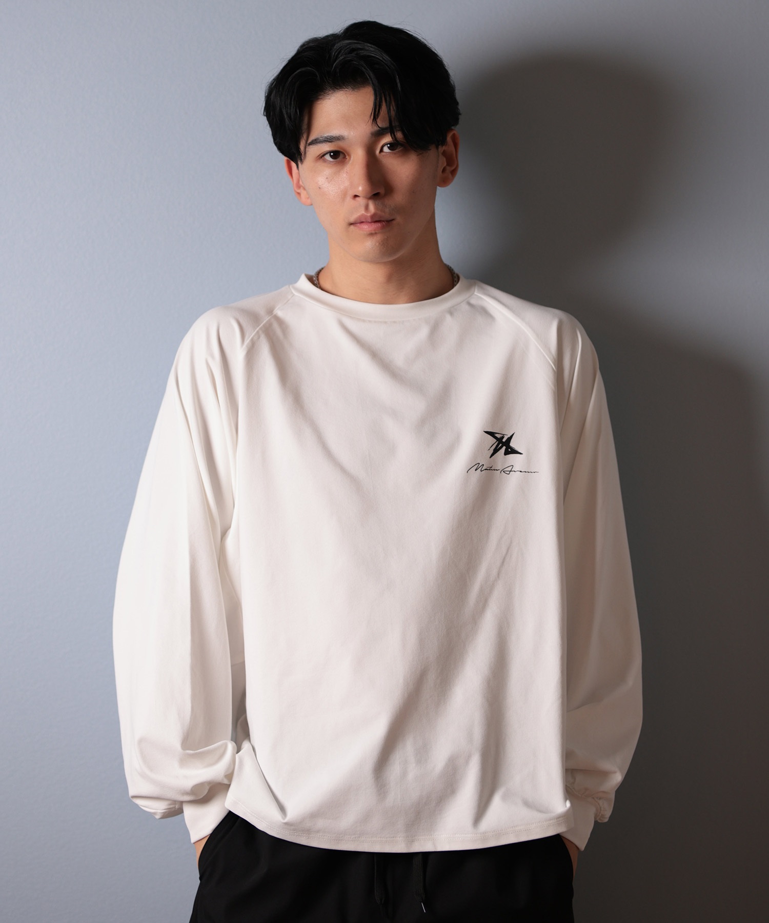 MATIN AVENIR マタンアヴニール 水着 ラッシュガード 長袖 Tシャツ ロンT メンズ 水陸両用 MA25010 ムラサキスポーツ限定(BK-M)