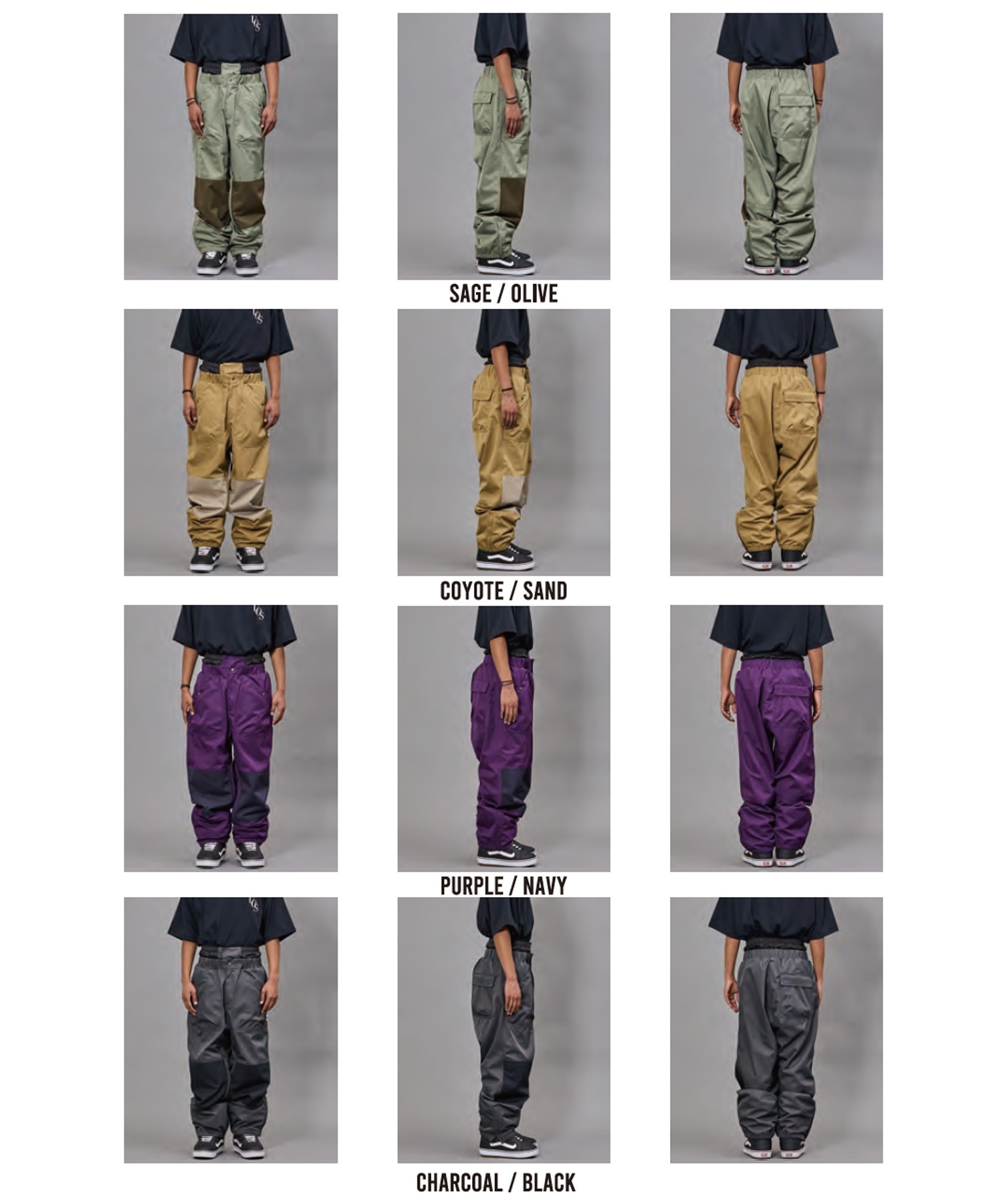 UNFRM ビブパンツ サンド L スノーボード ウェア 春 バギータイプ