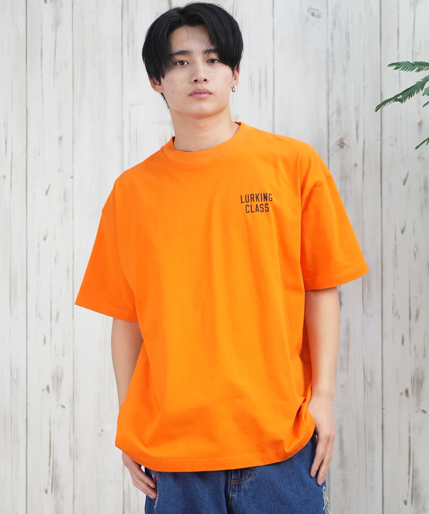 LURKING CLASS ラーキングクラス 半袖 Tシャツ メンズ バックプリント ST25STM03 ムラサキスポーツ限定(WHITE-M)