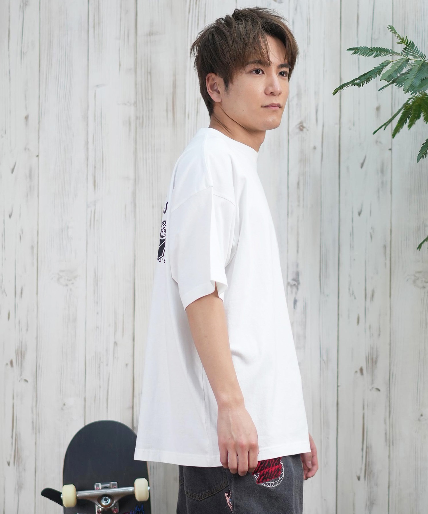 LURKING CLASS ラーキングクラス 半袖 Tシャツ メンズ バックプリント ST25STM03 ムラサキスポーツ限定(WHITE-M)