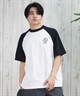 LURKING CLASS ラーキングクラス 半袖 Tシャツ メンズ ラグランスリーブ バックプリント ST25STM11 ムラサキスポーツ限定(WH/BK-M)