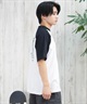 LURKING CLASS ラーキングクラス 半袖 Tシャツ メンズ ラグランスリーブ バックプリント ST25STM11 ムラサキスポーツ限定(WH/BK-M)