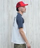 LURKING CLASS ラーキングクラス 半袖 Tシャツ メンズ ラグランスリーブ バックプリント ST25STM11 ムラサキスポーツ限定(WH/BK-M)