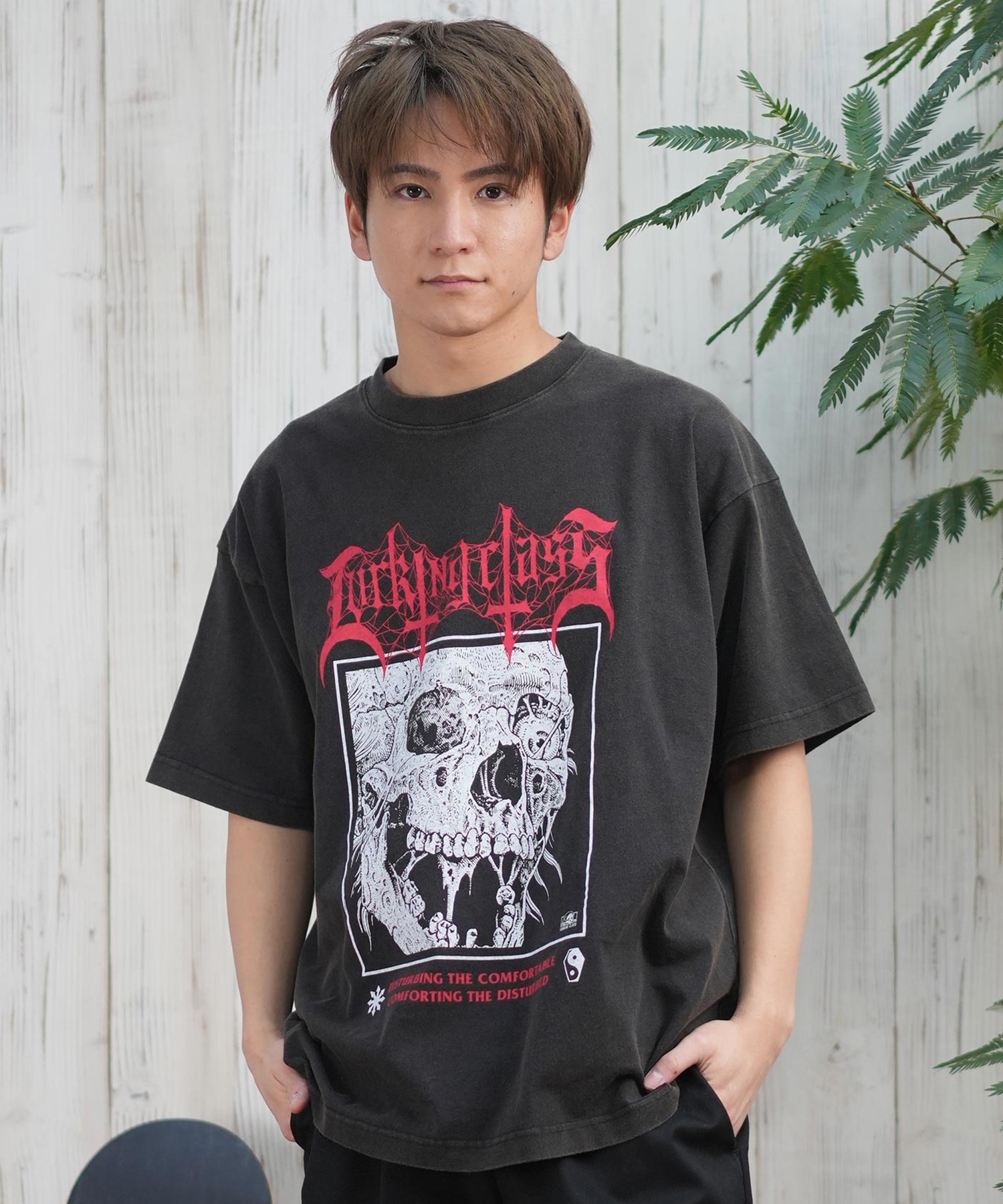 専用 y2k 00s archive ラウンドネック スタッズラメプリントロンＴ 古着 90s KORN 「Follow The Leader」 ミクスチャー ラップ メタル