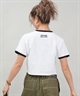LURKING CLASS ラーキングクラス 半袖 Tシャツ レディース クロップド丈 ミニTシャツ ST25STM03W ムラサキスポーツ限定(BLACK-M)
