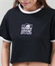 LURKING CLASS ラーキングクラス 半袖 Tシャツ レディース クロップド丈 ミニTシャツ ST25STM03W ムラサキスポーツ限定(BLACK-M)