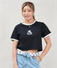 LURKING CLASS ラーキングクラス 半袖 Tシャツ レディース クロップド丈 ミニTシャツ ST25STM04W ムラサキスポーツ限定(BLACK-M)
