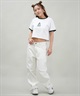 LURKING CLASS ラーキングクラス 半袖 Tシャツ レディース クロップド丈 ミニTシャツ ST25STM04W ムラサキスポーツ限定(BLACK-M)