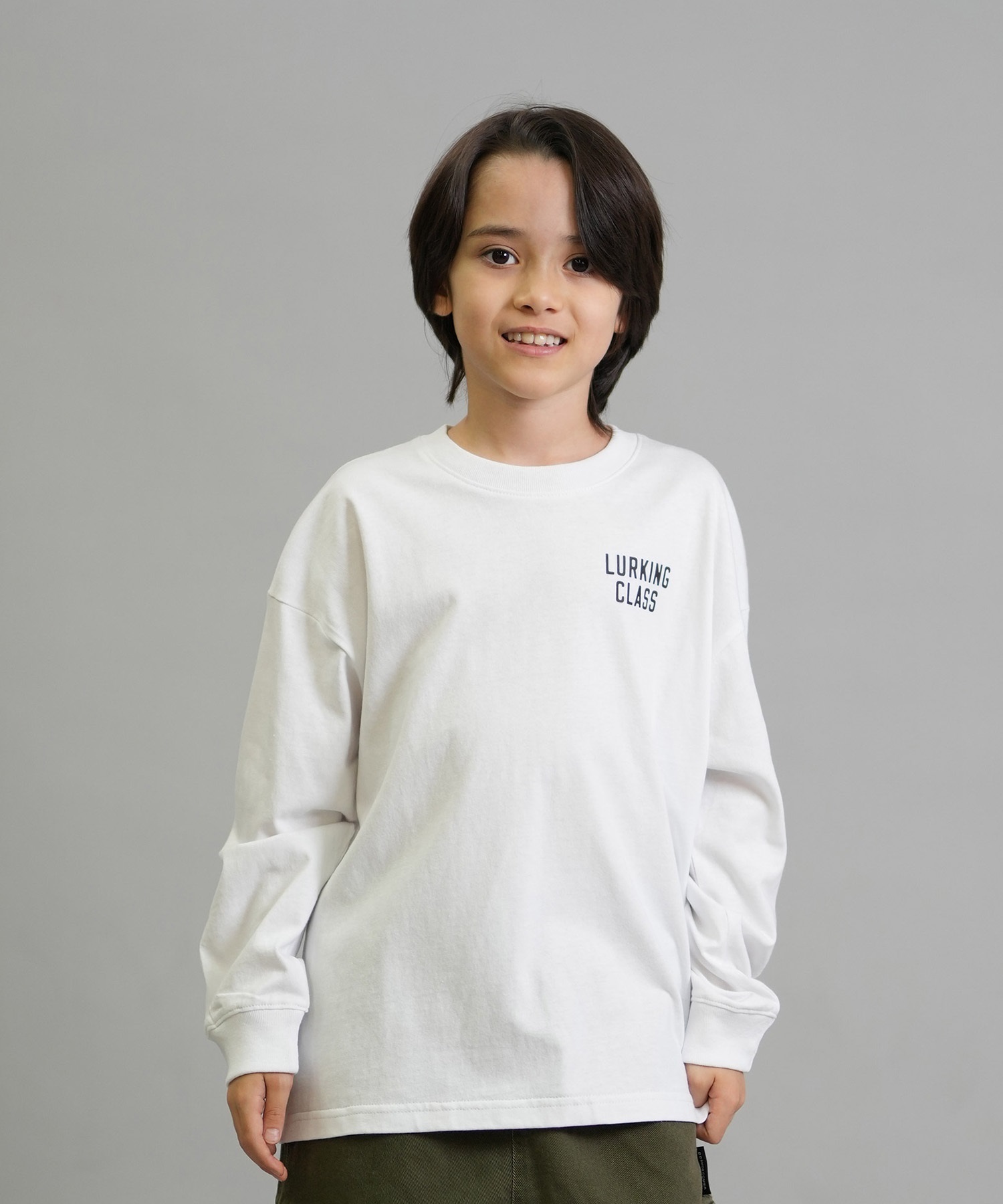 LURKING CLASS ラーキングクラス 長袖 Tシャツ ロンT キッズ ジュニア 子供 GOOD TIMES 2 L S TEE ST25FTM01K(BLACK-130cm)