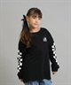 LURKING CLASS ラーキングクラス 長袖 Tシャツ ロンT キッズ ジュニア 子供 LURKIER L S TEE ST25FTM02K(BLACK-130cm)
