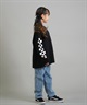 LURKING CLASS ラーキングクラス 長袖 Tシャツ ロンT キッズ ジュニア 子供 LURKIER L S TEE ST25FTM02K(BLACK-130cm)