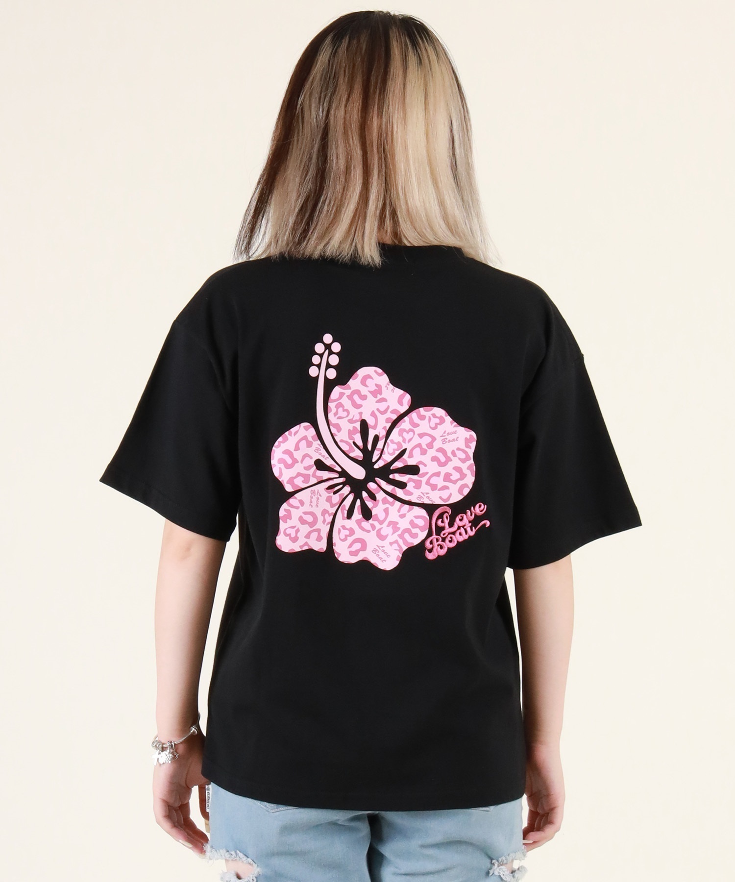 KOGYARU ラブボート 半袖 Tシャツ トップス 豹柄 バースデイ