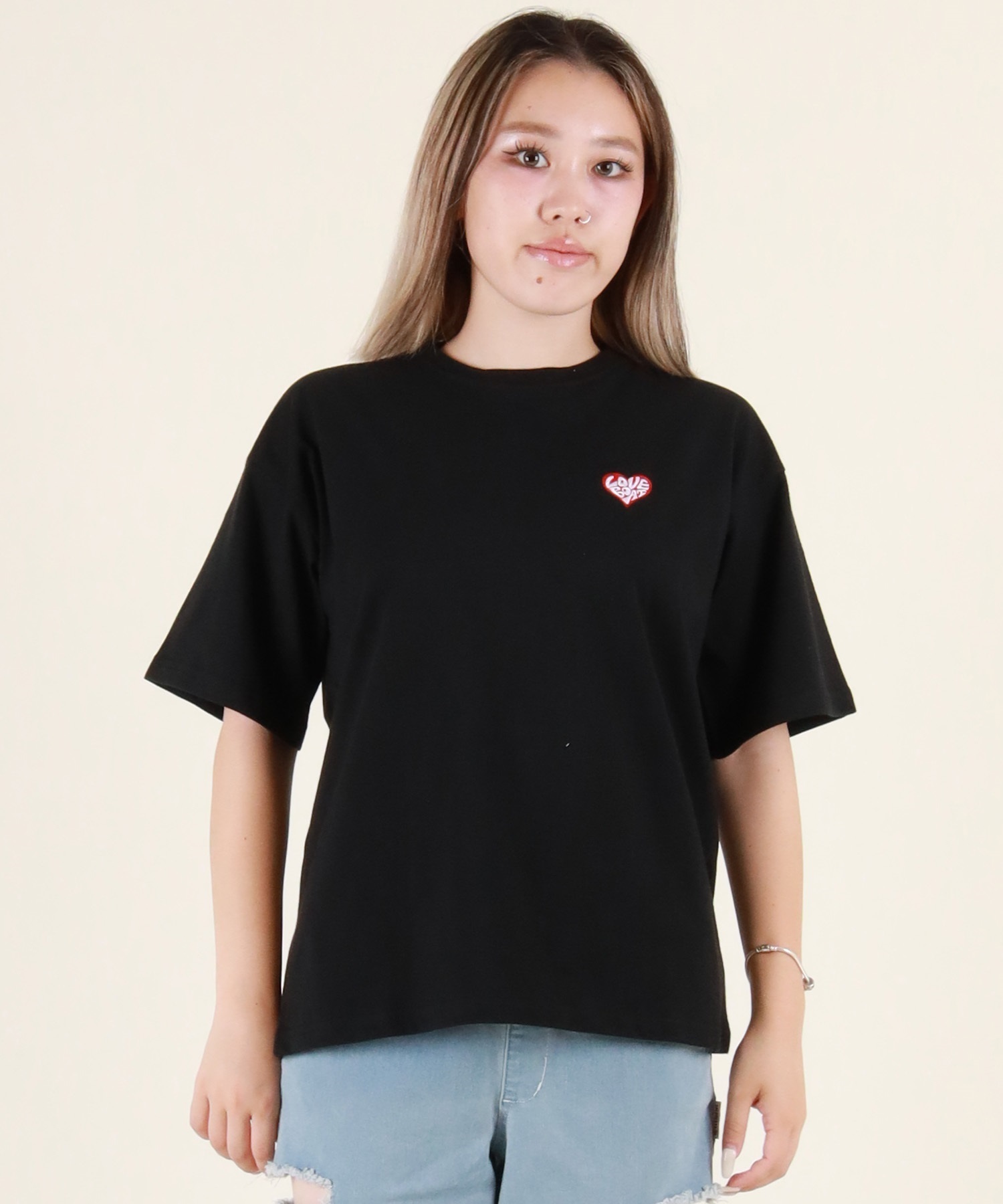 LOVE BOAT ラブボート 半袖 Tシャツ レディース バックプリント ロゴ