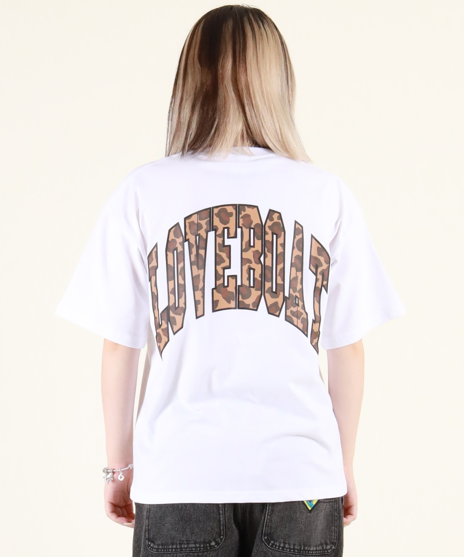 LOVE BOAT ラブボート 半袖 Tシャツ レディース バックプリント ロゴ