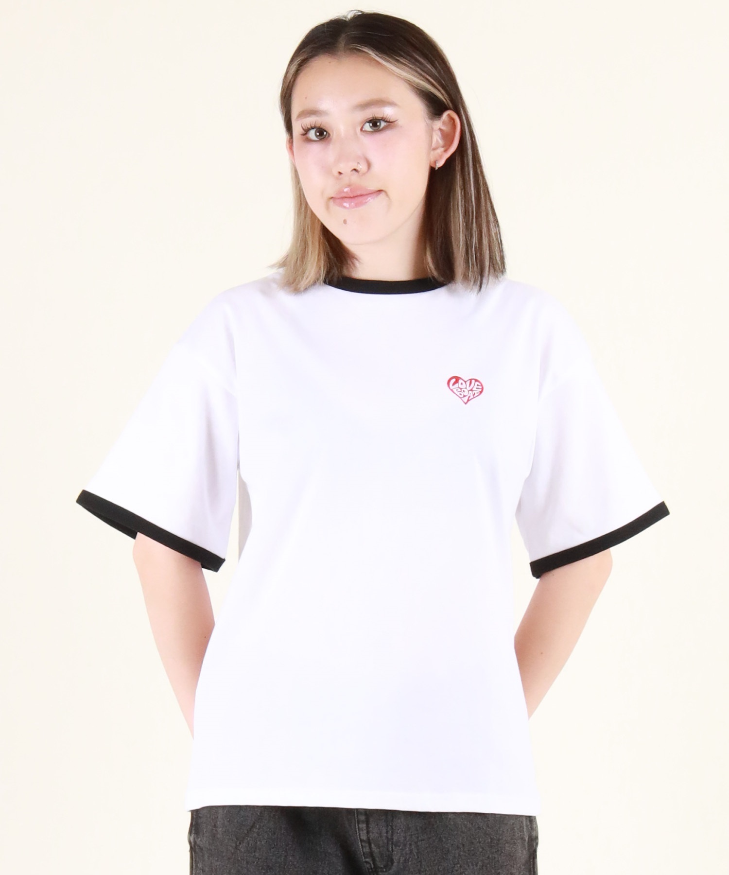 LOVE BOAT ラブボート 半袖 Tシャツ レディース バックプリント ロゴ
