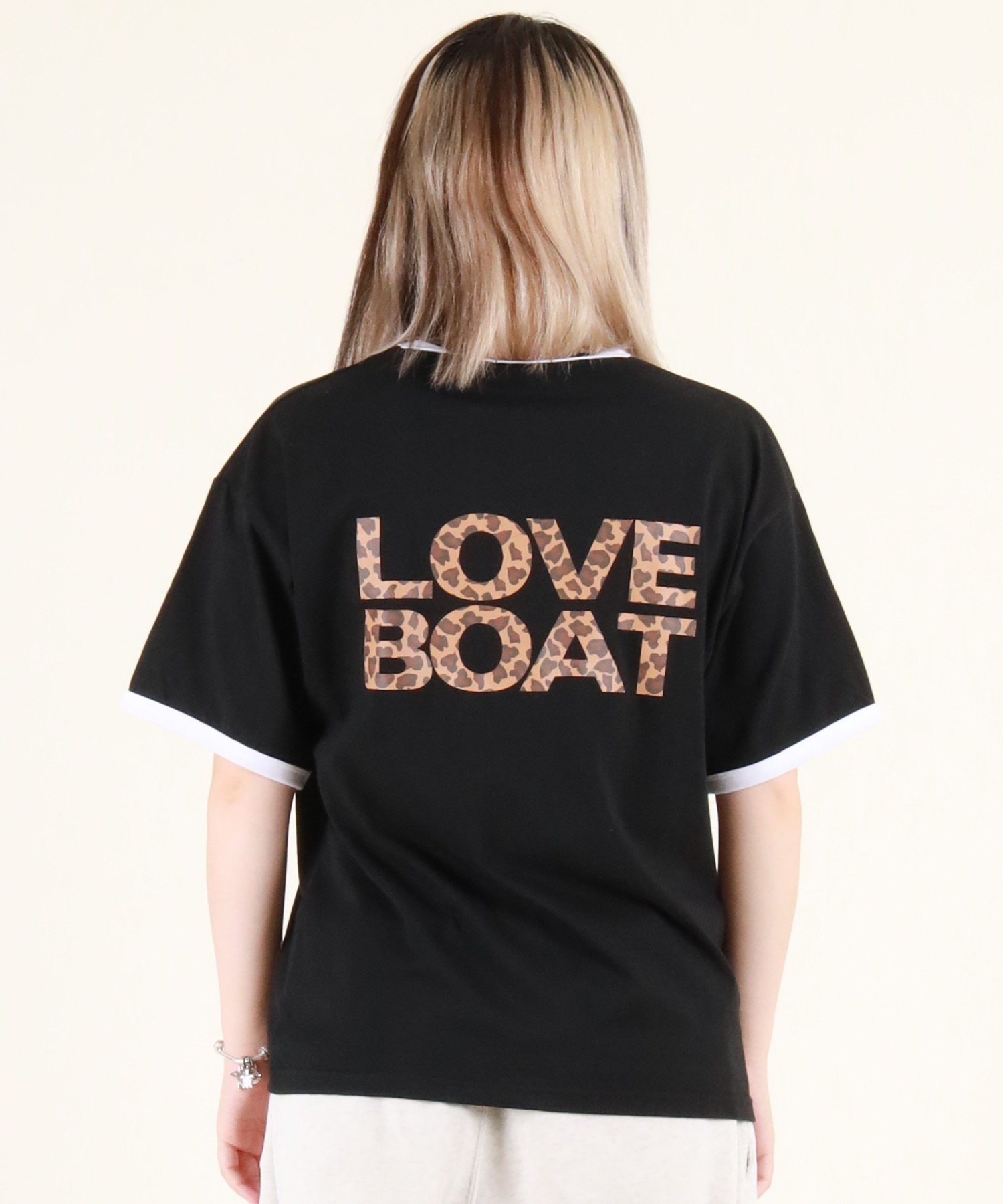 LOVE BOAT ラブボート 半袖 Tシャツ レディース バックプリント ロゴ