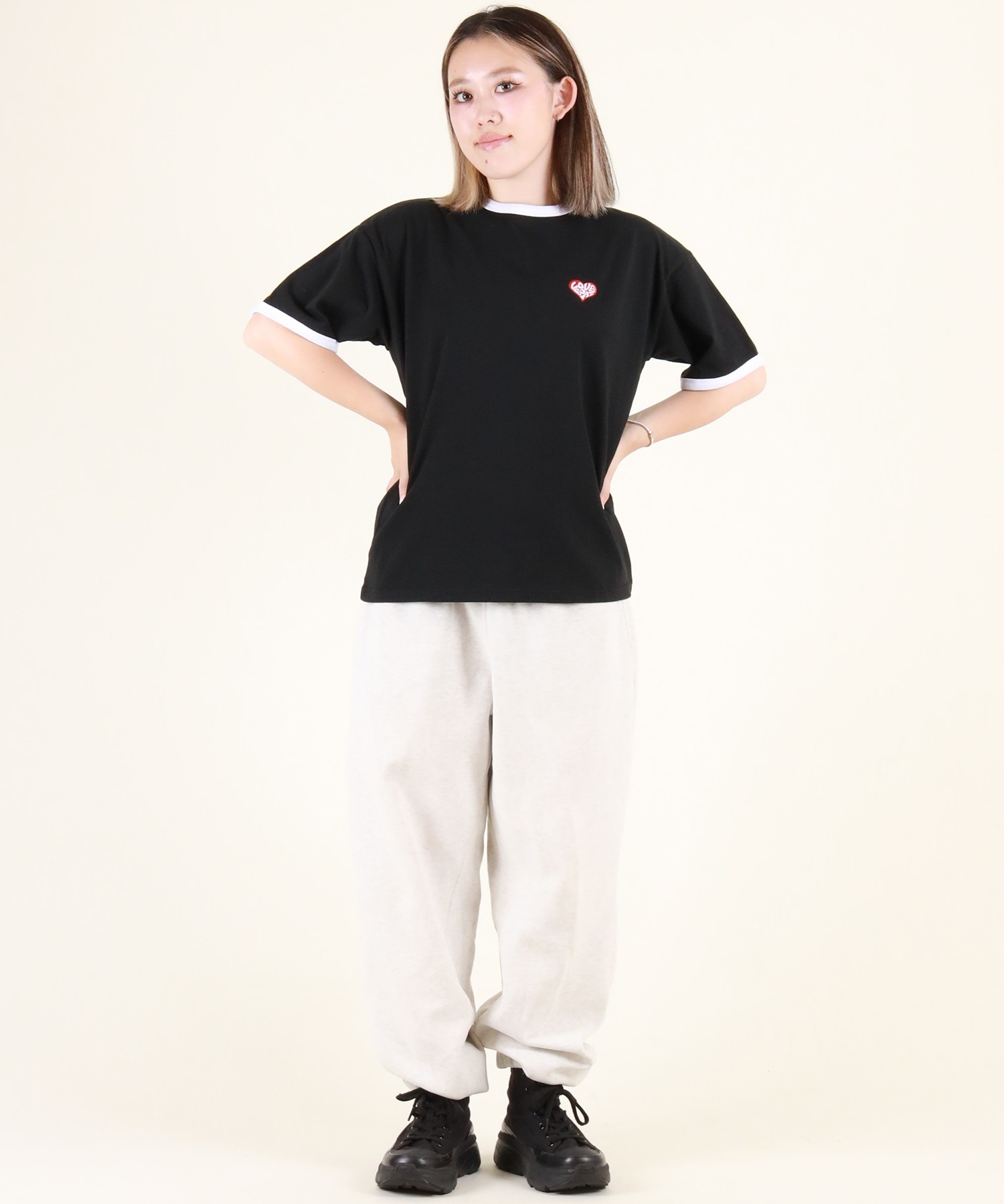 LOVE BOAT ラブボート 半袖 Tシャツ レディース バックプリント ロゴ