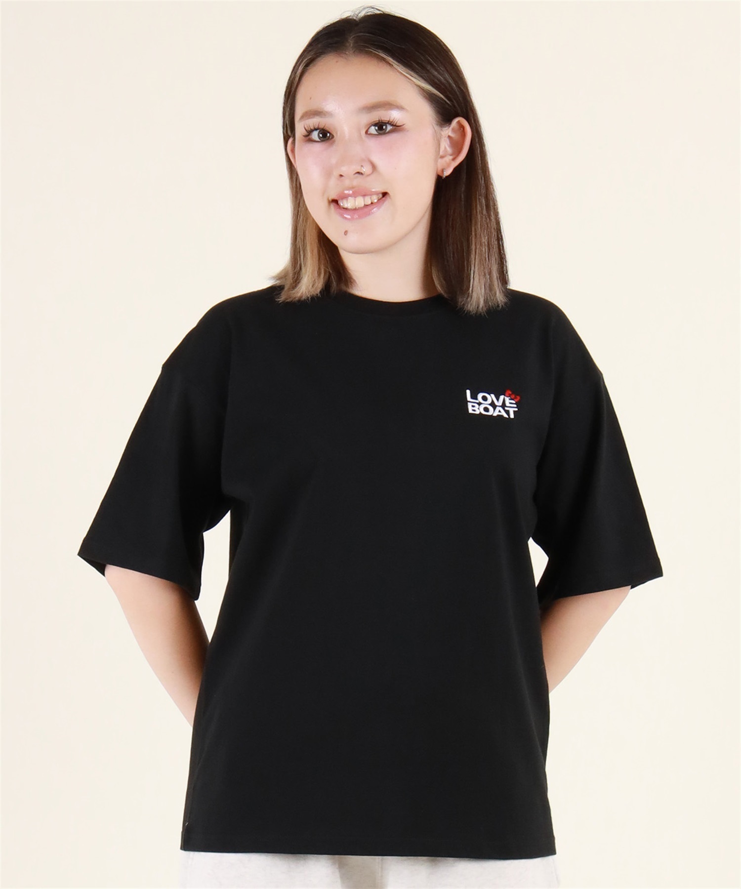 LOVE BOAT ラブボート 半袖 Tシャツ レディース ハローキティ