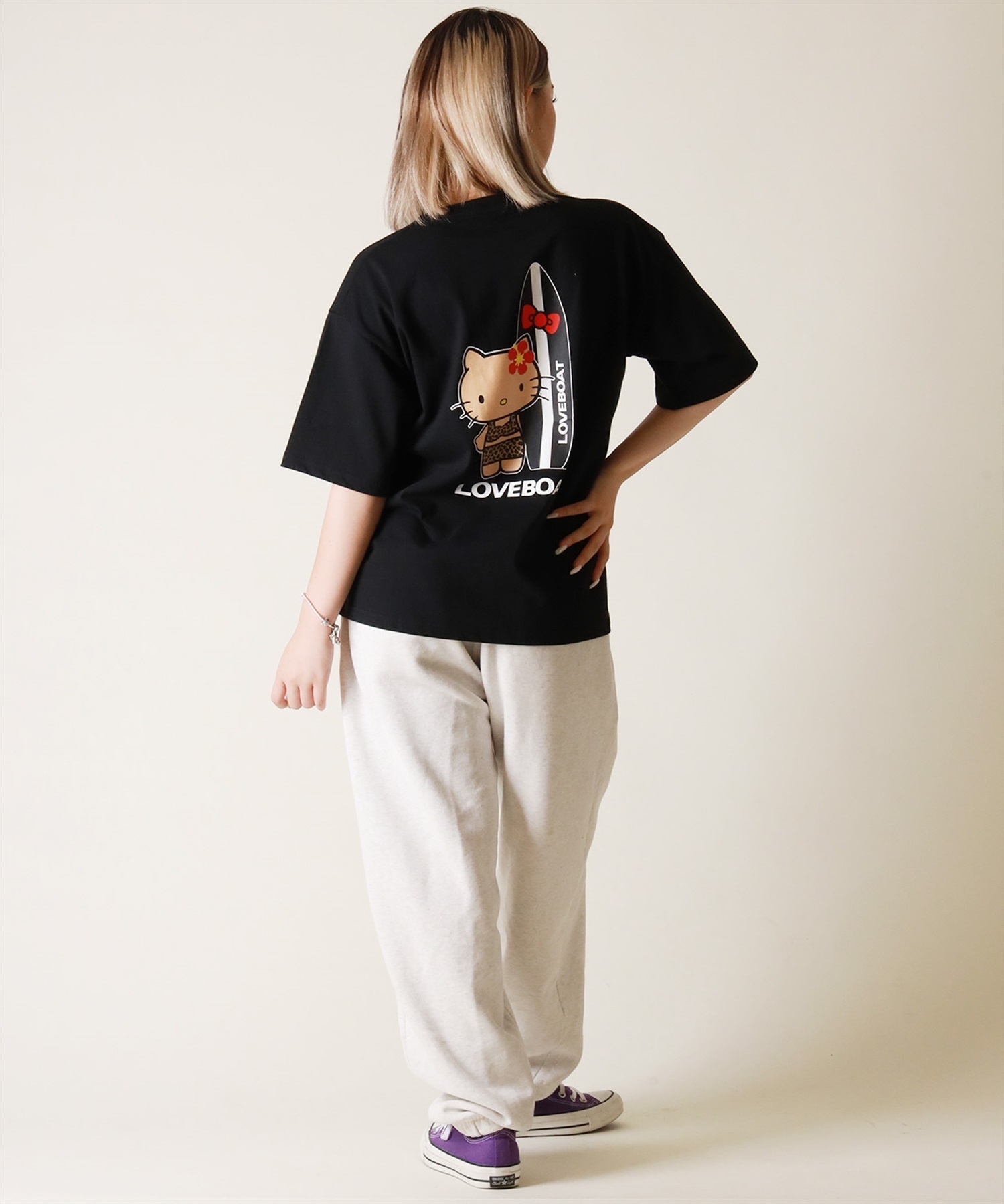 LOVE BOAT ラブボート 半袖 Tシャツ レディース ハローキティ