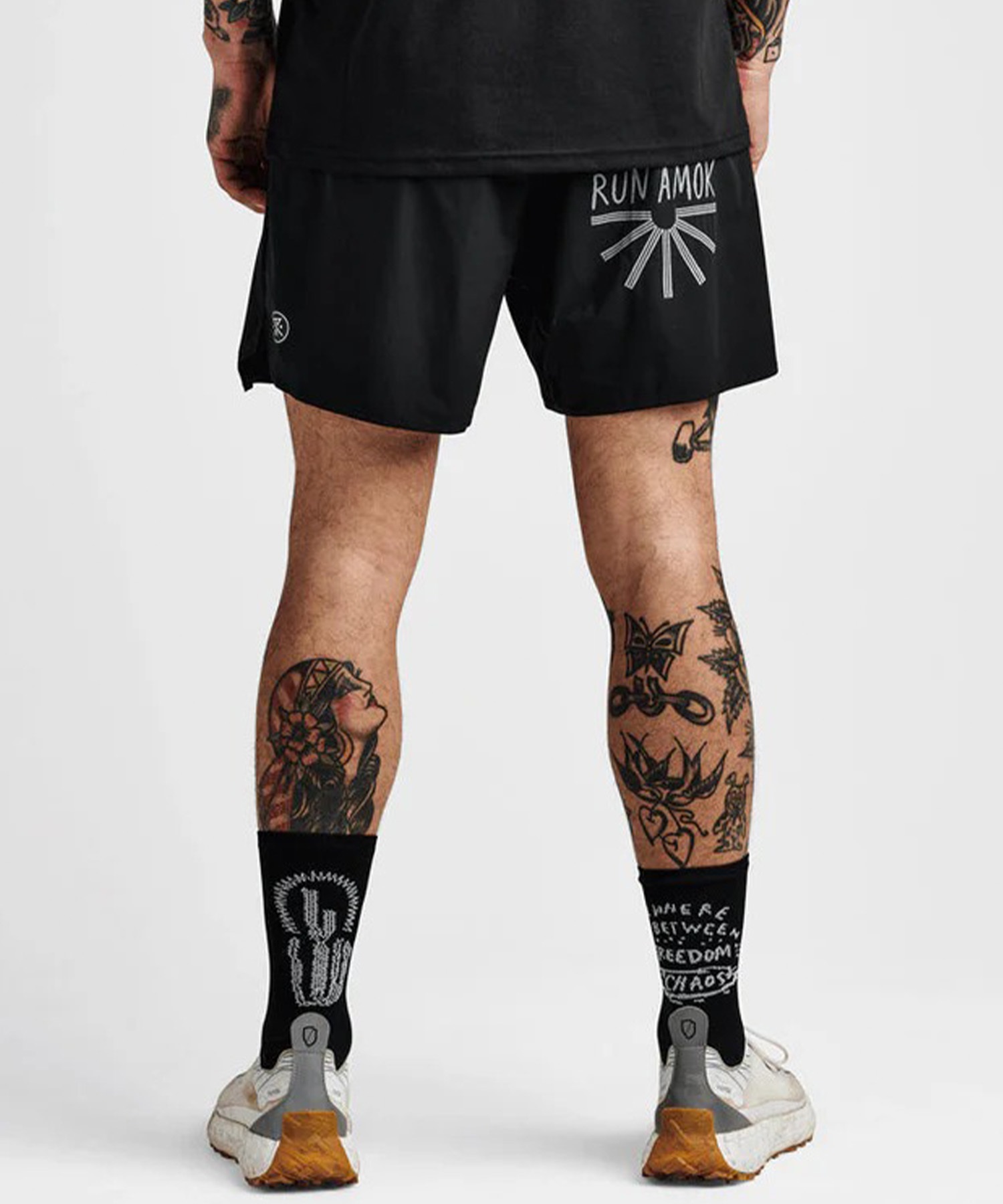 ROARK RUN AMOK ロアーク ランアモック ハーフパンツ ショートパンツ メンズ 軽量 ALTA 5 RS325-BLK(BLACK-S)