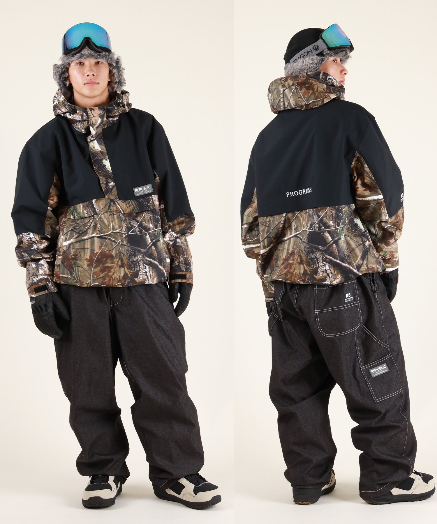 2526】REPUBLIC リパブリック スノーボード ウェア ジャケット ユニ