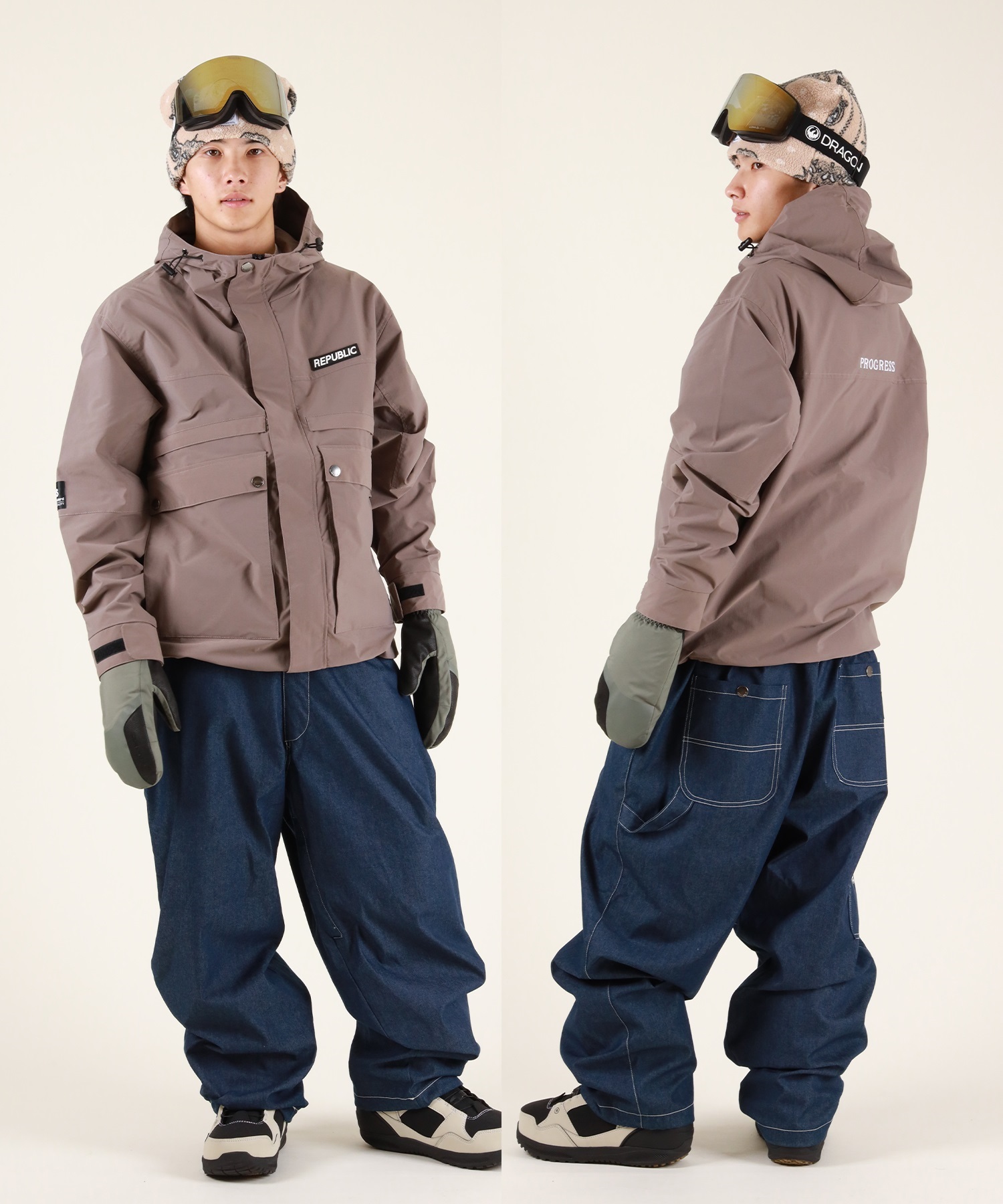 2526】REPUBLIC リパブリック スノーボード ウェア ジャケット ユニ