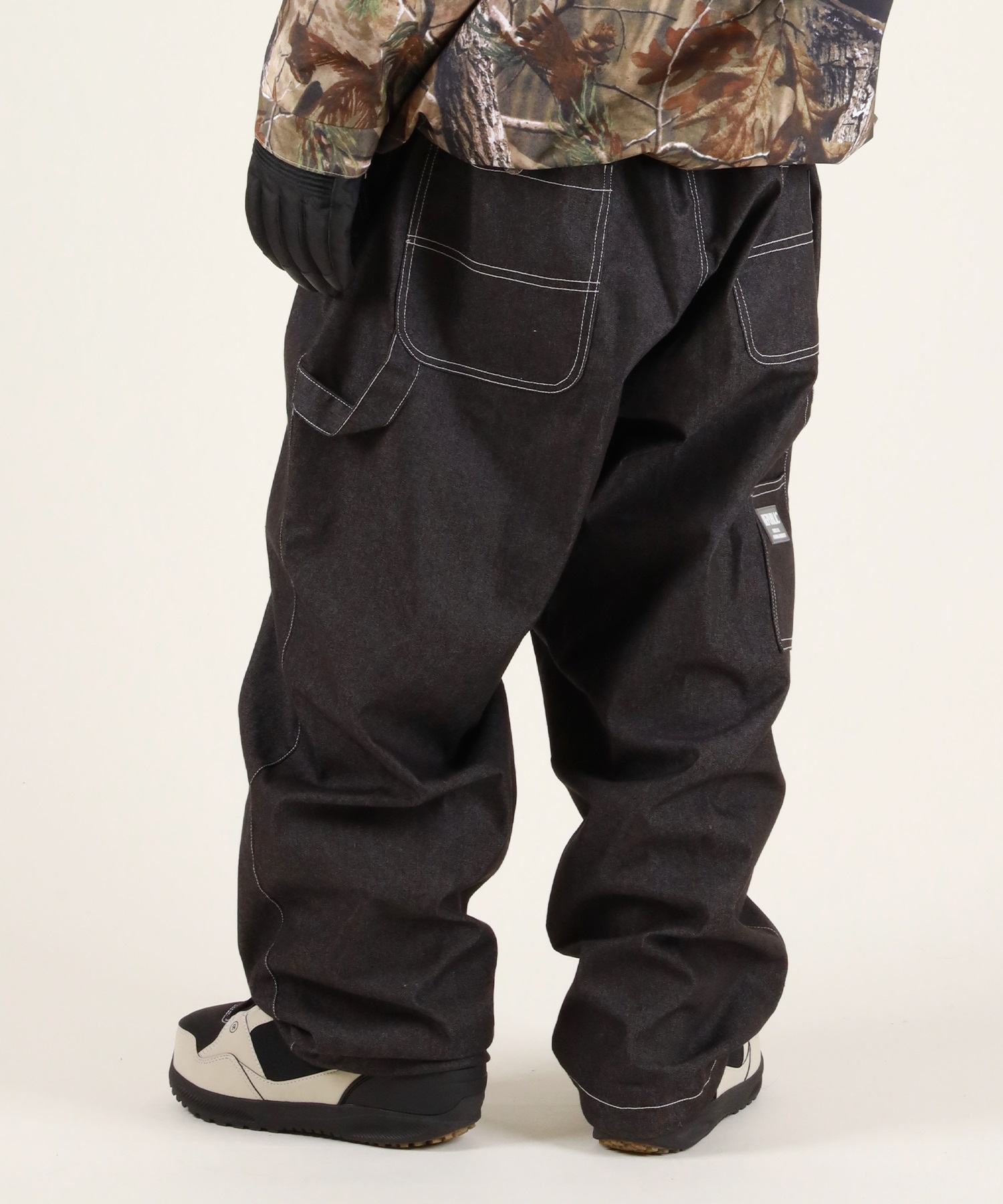 REPUBLIC リパブリック WIDE PAINTER PANTS スノーボード ウェア パンツ ユニセックス ムラサキスポーツ 25-26モデル MM E30 【2526】(BLACK-S)