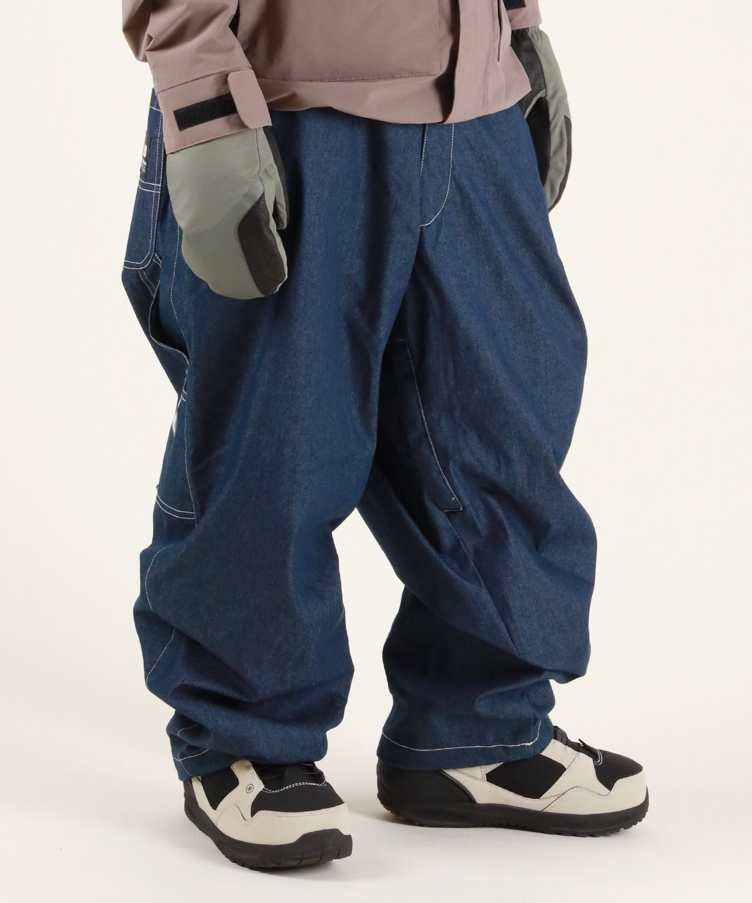 REPUBLIC リパブリック WIDE PAINTER PANTS スノーボード ウェア パンツ ユニセックス ムラサキスポーツ 25-26モデル MM E30 【2526】(BLACK-S)