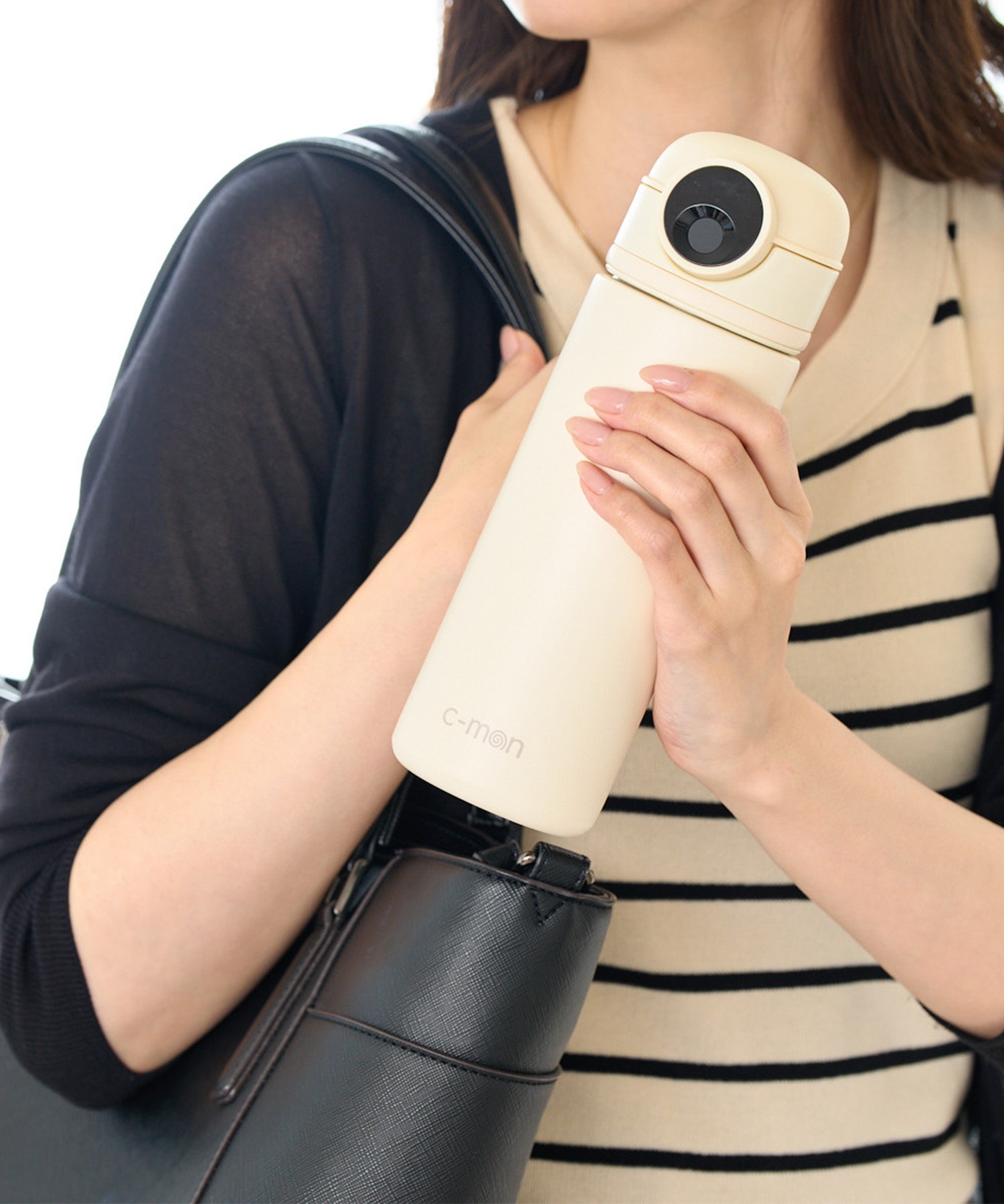 指紋認証機能付きスマートボトルc-mon シーモン ペールピンク 楽天市場】☆最大2,000円OFFクーポン 1/10〜1/20☆シーモン 水筒 指紋