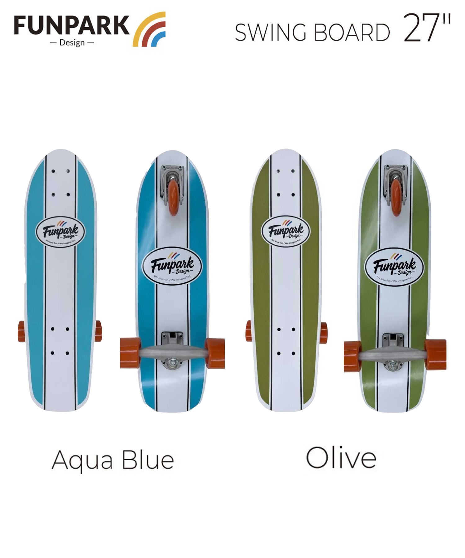 スケートボード punkandyo fuckthisindustry FUNPARK スイングボード 3輪 スケートボード 27inch SWING BOARD