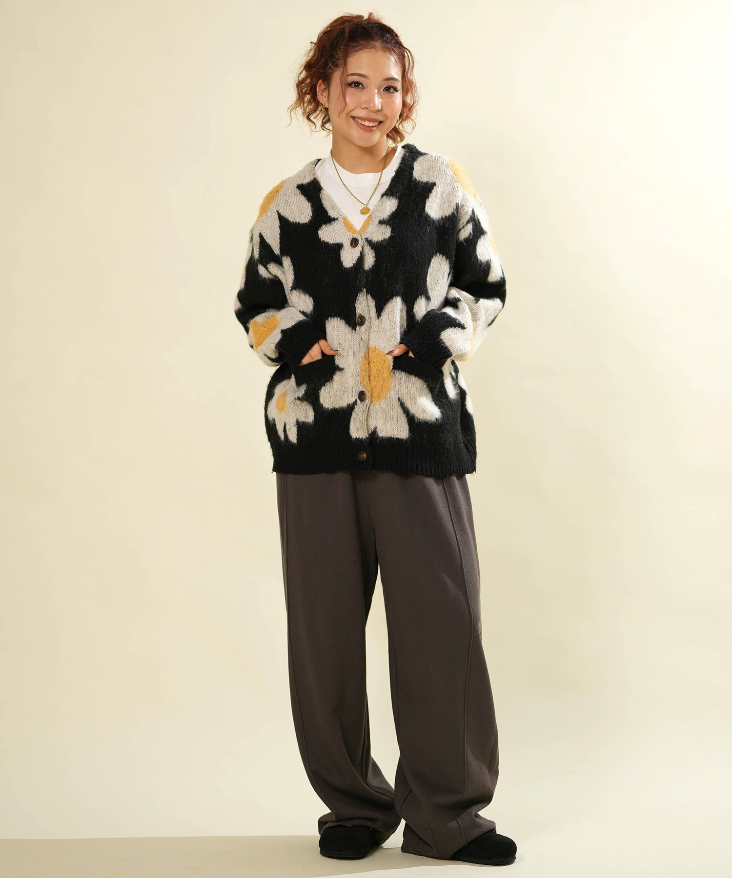 ANTIBAL アンティバル ニット セーター レディース モヘアカーディガン