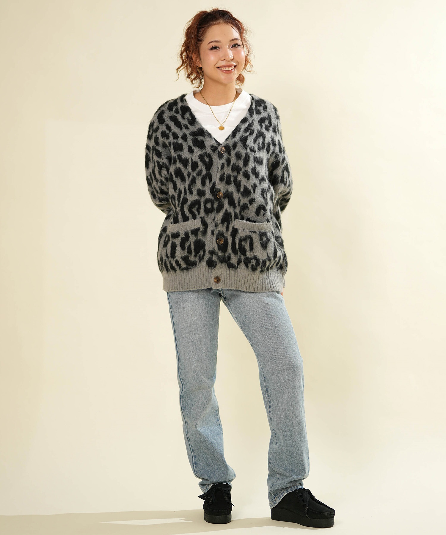 ANTIBAL アンティバル ニット セーター レディース モヘアカーディガン