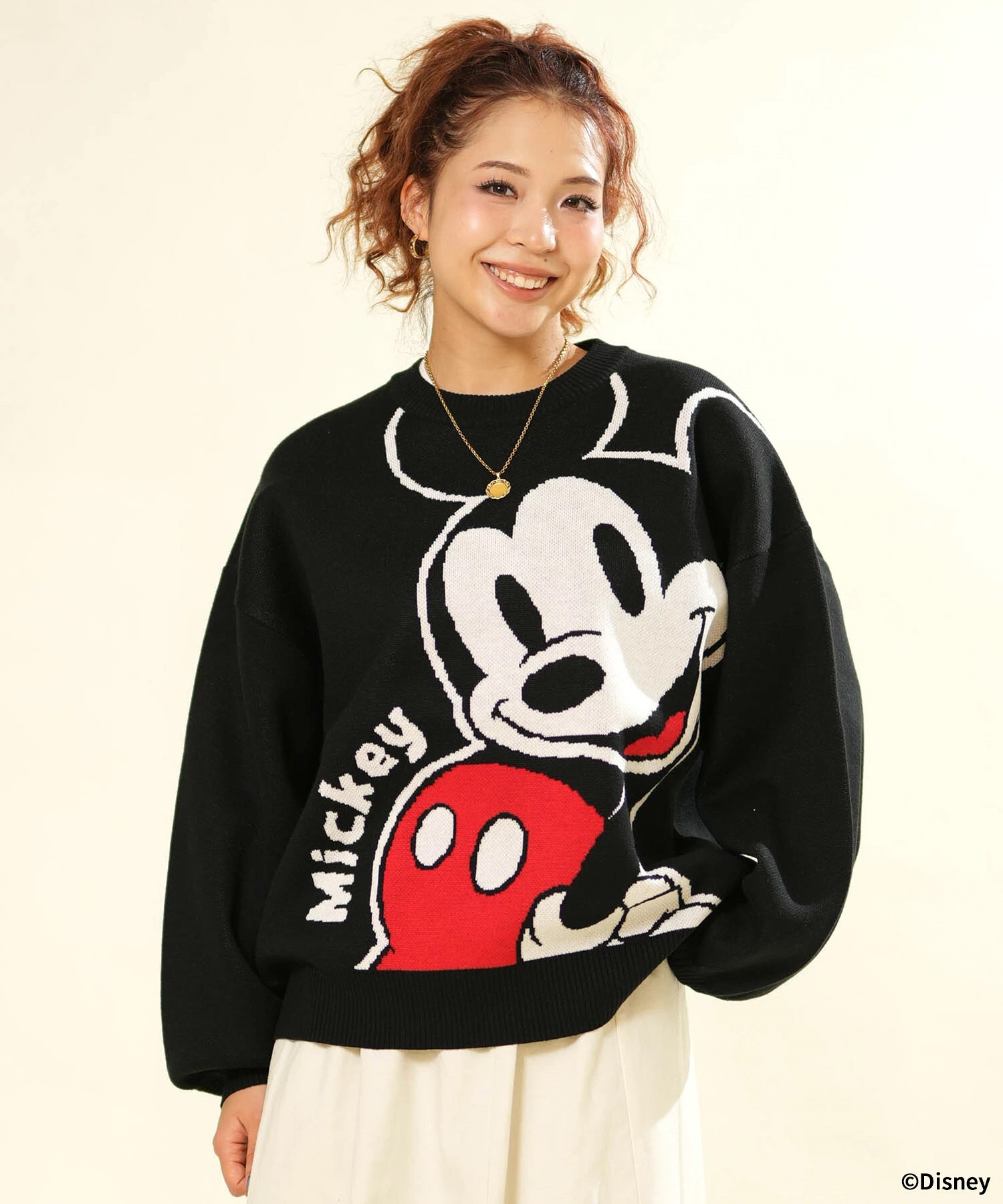 ANTIBAL アンティバル ニット セーター レディース Disney ジャガード