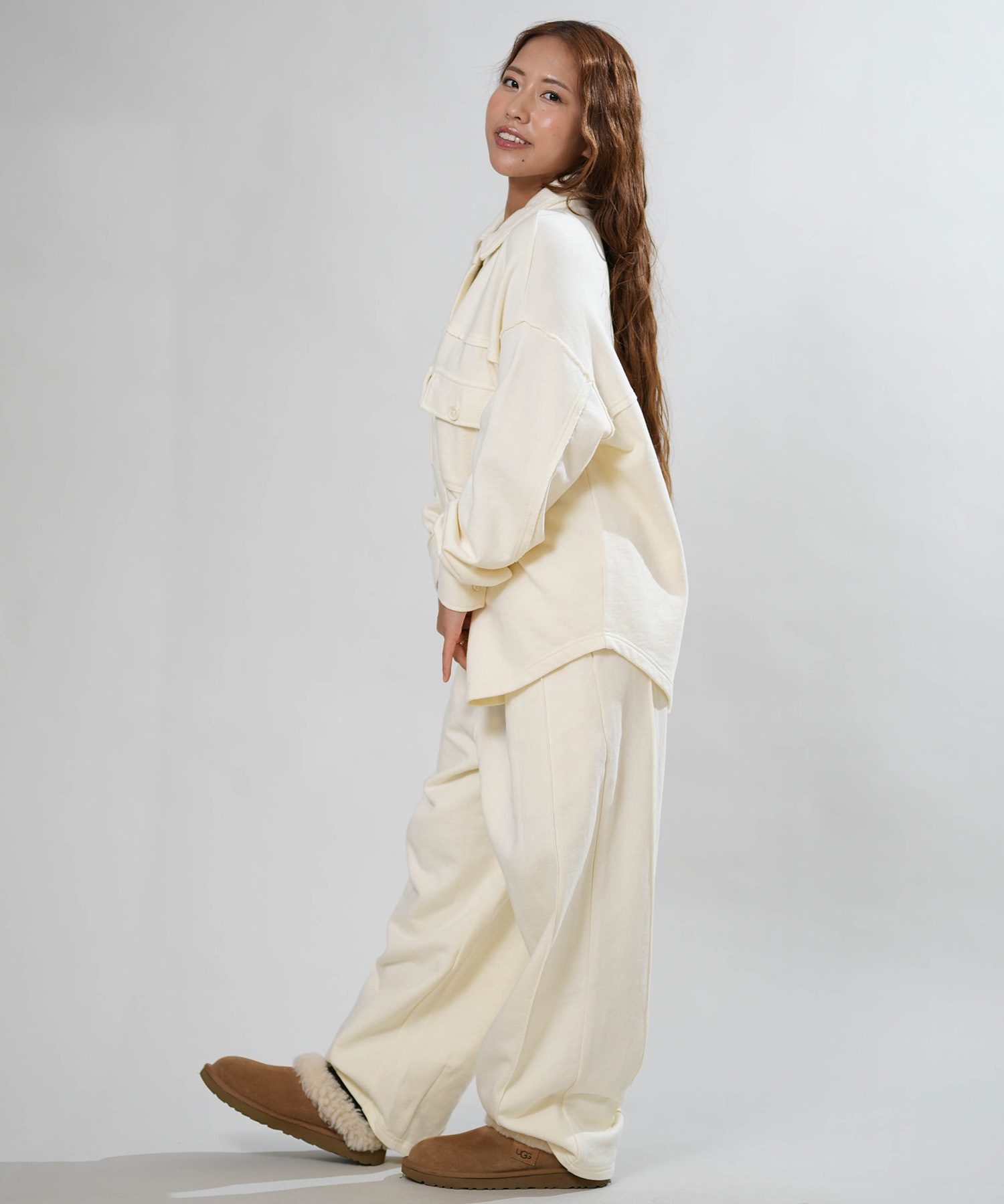 ANTIBAL アンティバル ロングパンツ レディース 裏起毛カットパンツ