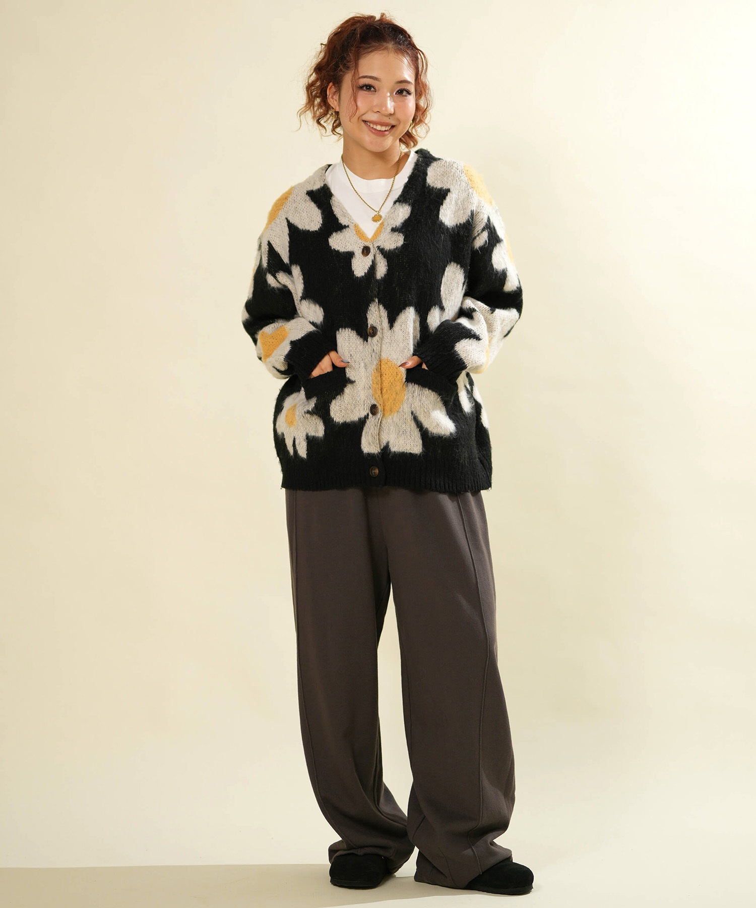 ANTIBAL アンティバル ロングパンツ レディース 裏起毛カットパンツ