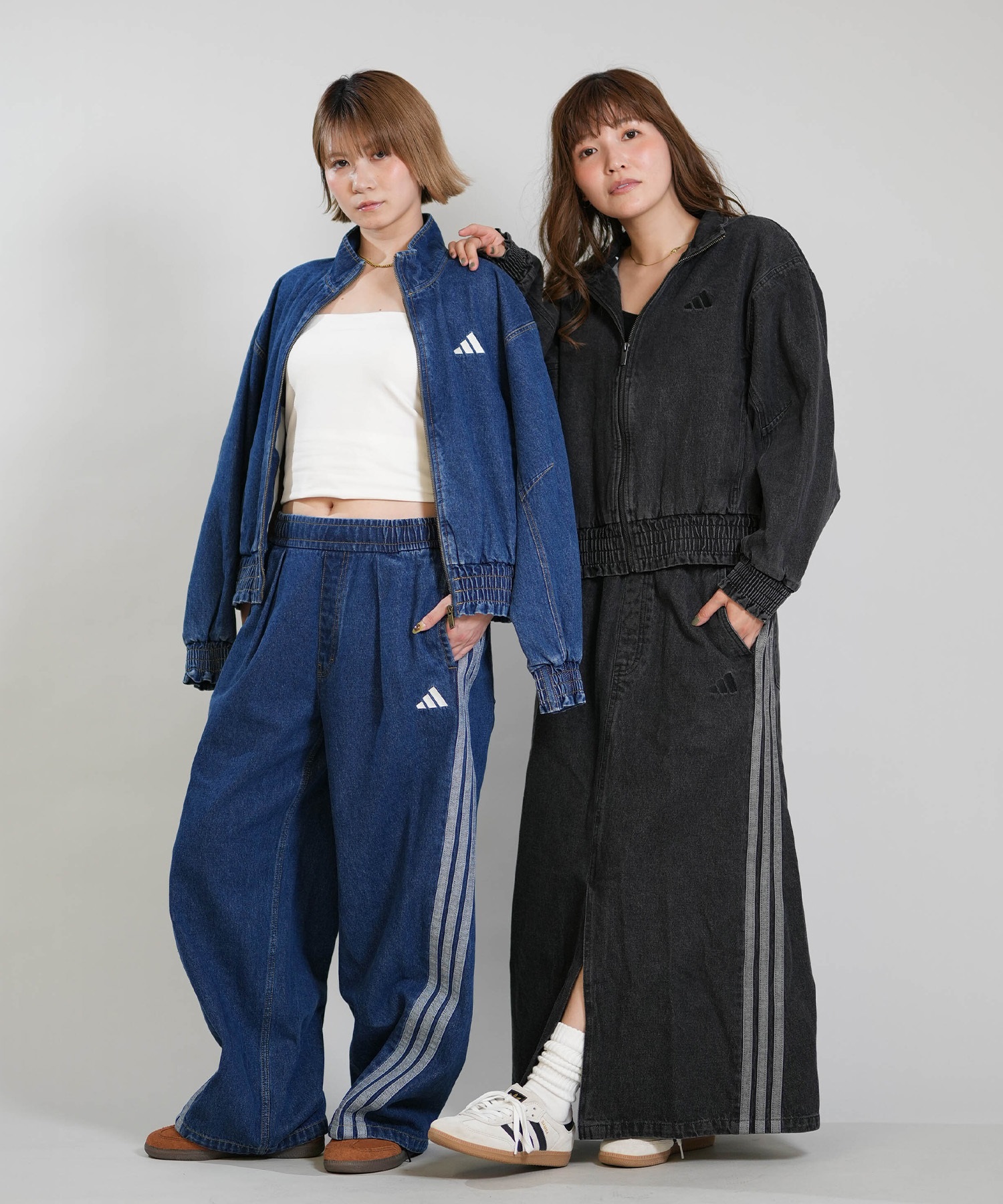 adidas アディダス ジャケット レディース ウォッシュ加工 W STADIUM