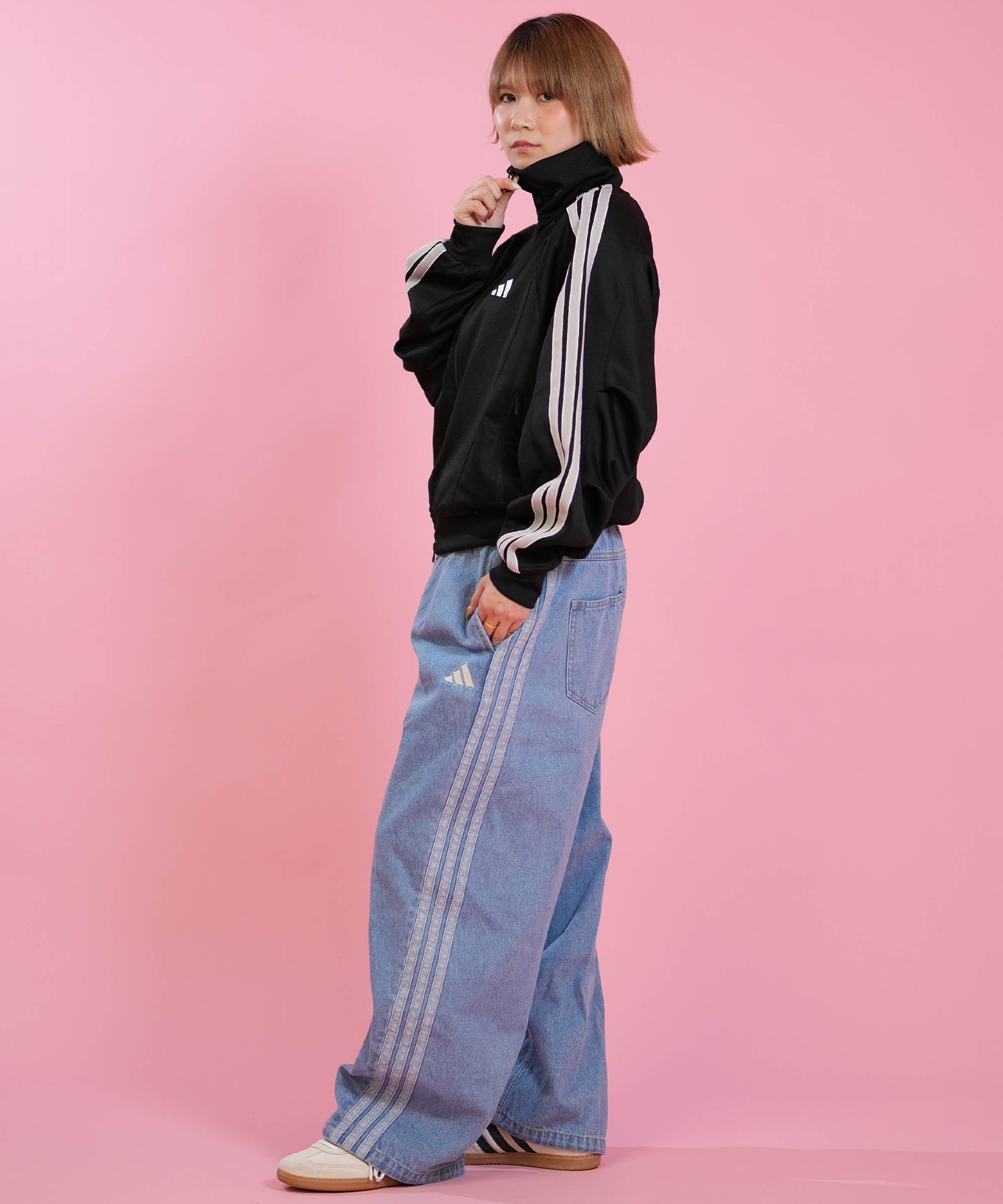 adidas アディダス ジャージ トラックジャケット レディース ダブル