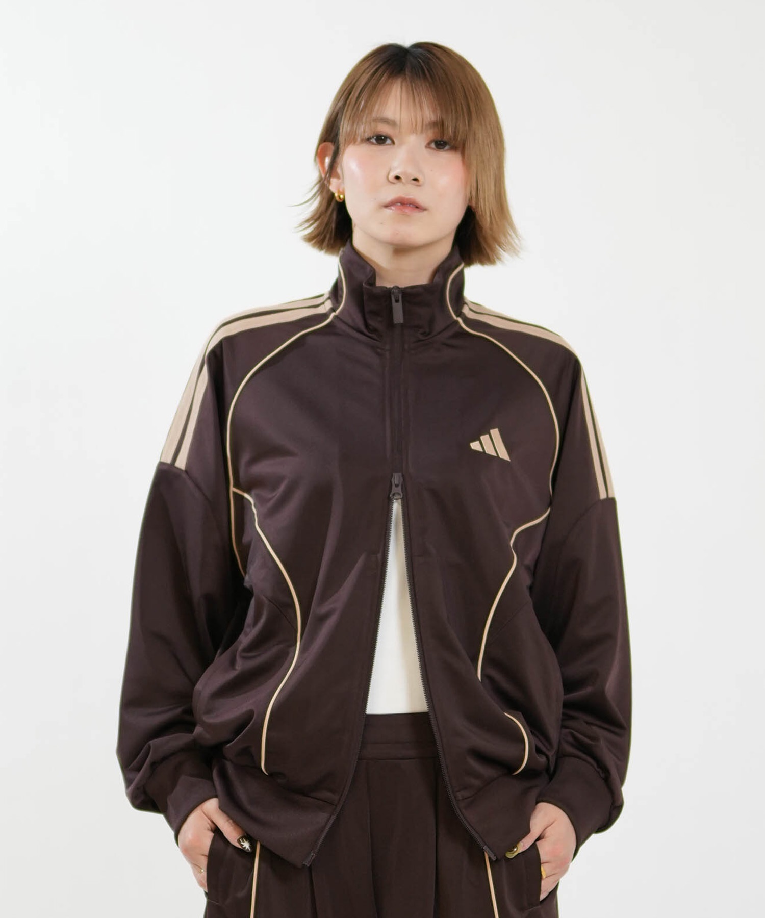 adidas アディダス ジャージ トラックジャケット レディース ダブル