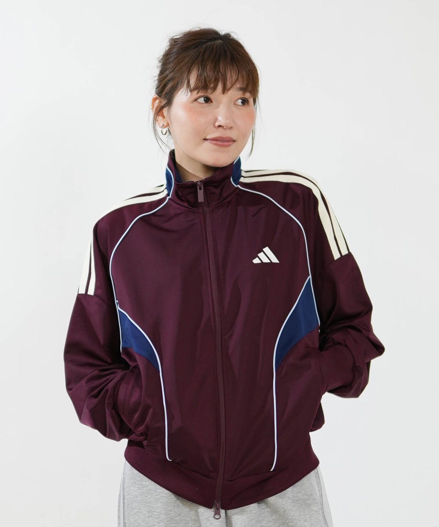 adidas アディダス ジャージ トラックジャケット レディース ダブル