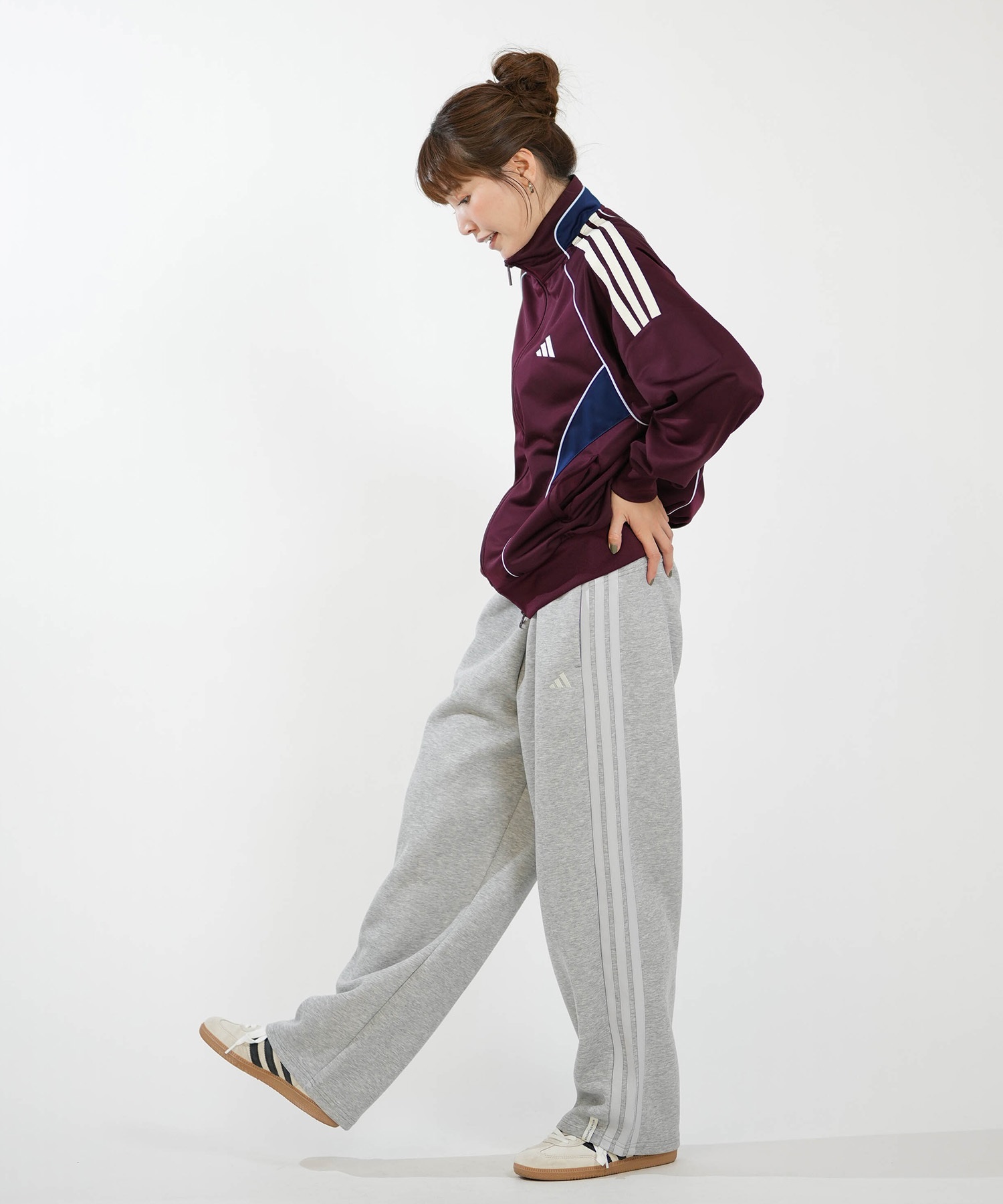 adidas アディダス ジャージ トラックジャケット レディース ダブル