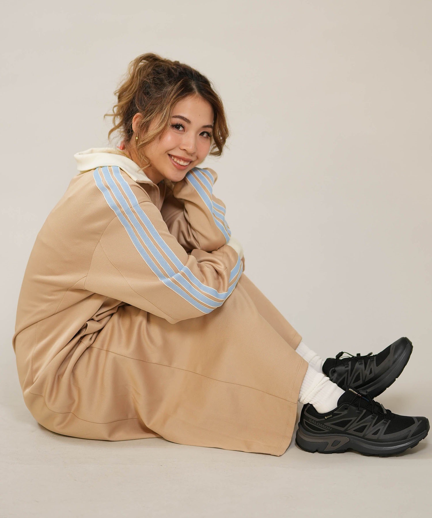 adidas アディダス ワンピース レディース ハーフジップ STADIUM