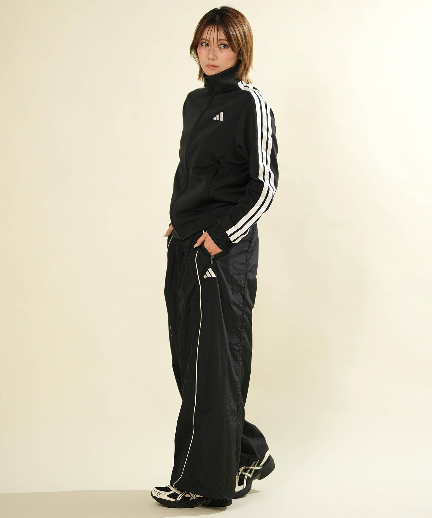adidas アディダス ロングパンツ レディース ジャージ スタジアム