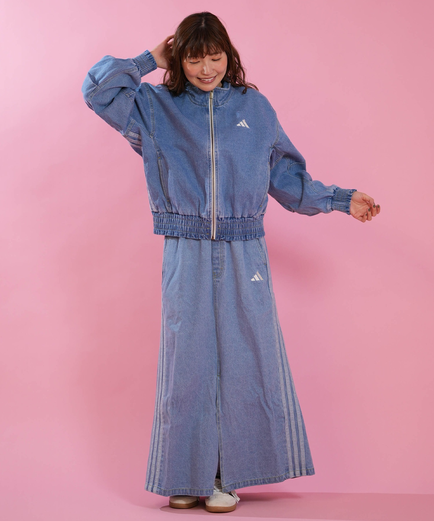adidas アディダス スカート レディース ロングスカート ルーズ