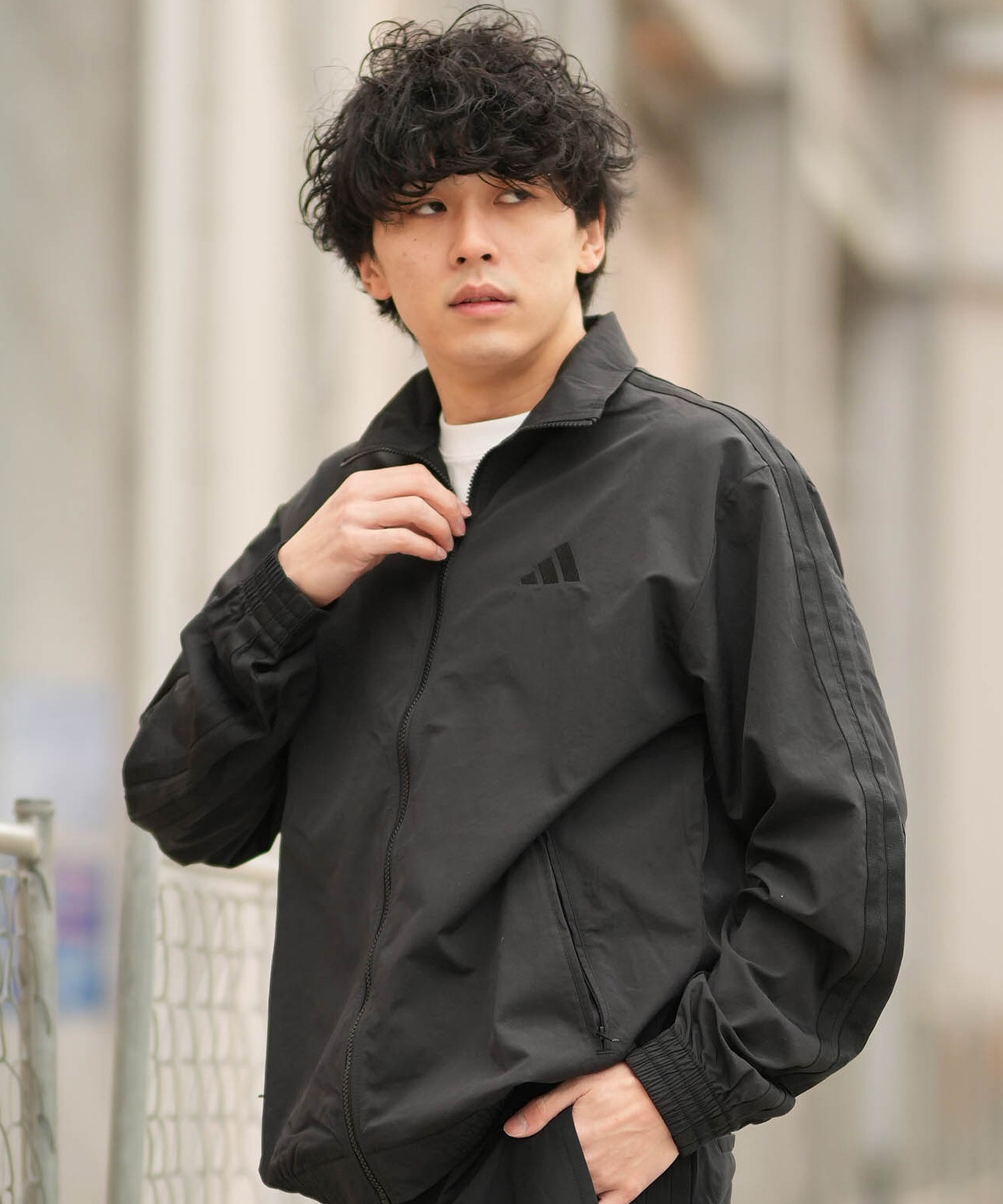 adidas アディダス ジャージ トラックジャケット メンズ M 3ST WV