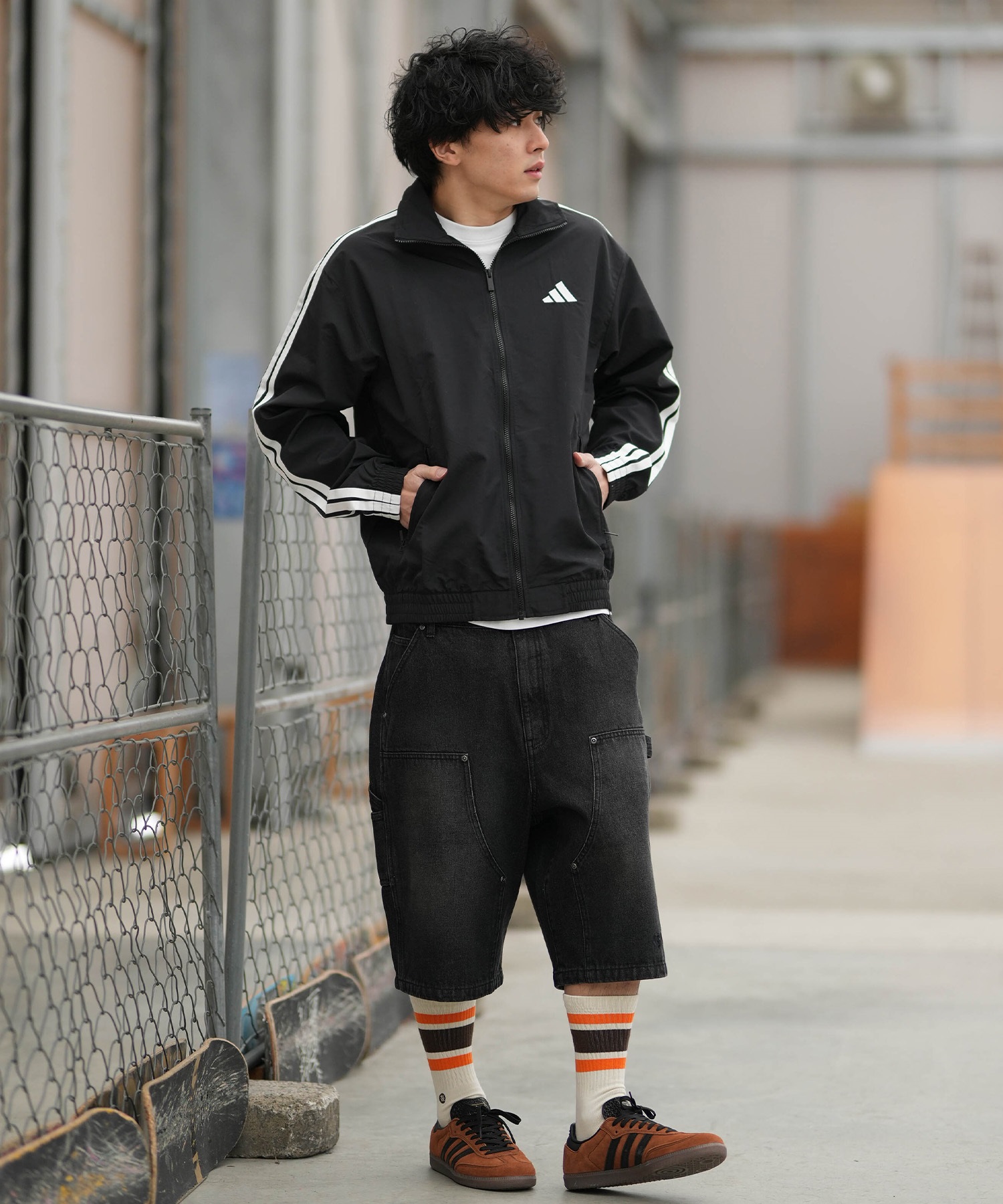 adidas アディダス ジャージ トラックジャケット メンズ M 3ST WV
