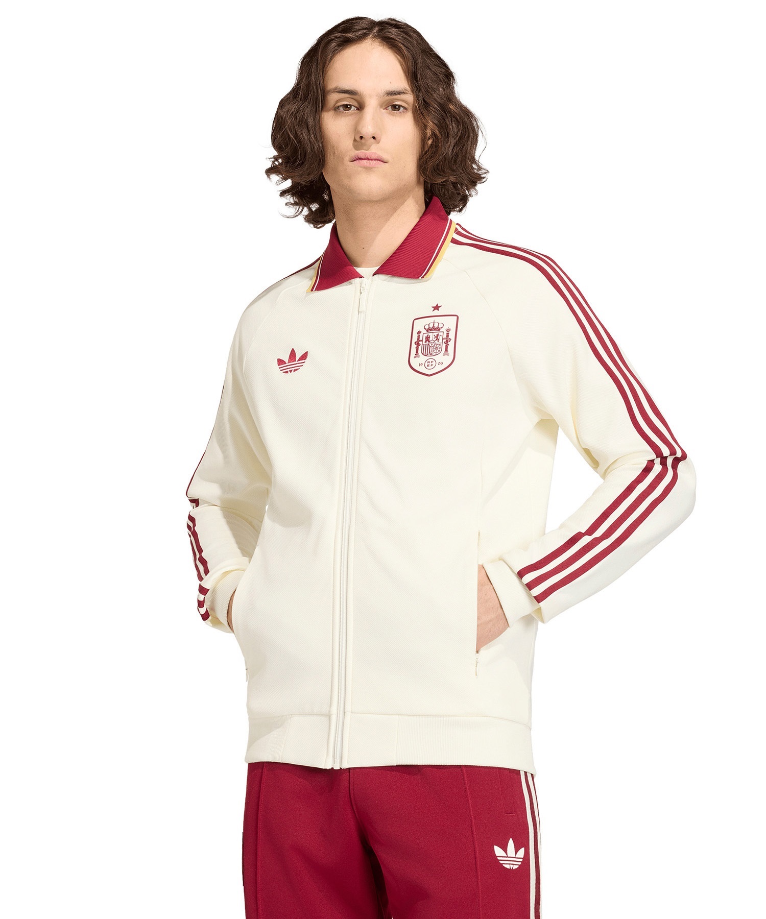 adidas アディダス スペイン代表 アウェイ アンセムジャケット UB482 JZ2249(OFFWT-M)