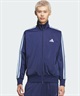 adidas アディダス ジャージ トラックジャケット メンズ ワンポイント ロゴ M 3ST WU トラックトップ KP662(BROWN-M)