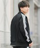 adidas アディダス ジャージ トラックジャケット メンズ ワンポイント ロゴ M 3ST WU トラックトップ KP662(BROWN-M)